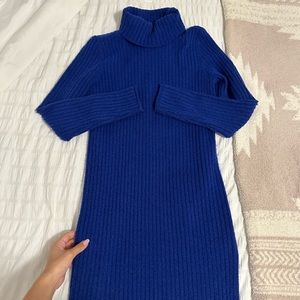 ASOS blue knit maxi dress